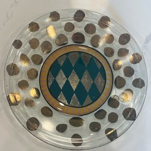 Mackenzie Childs Harlequin Circus 9” Luncheon Plate